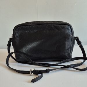 Rudsak Womens Black Leather Strap/ Crossbody Bag